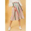 Truedames A Woven Midi Skirt In Multi