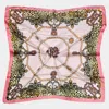 Truedames Abstract Leopard Pattern Printed Square Silky Satin Scarf Shawl In Multi