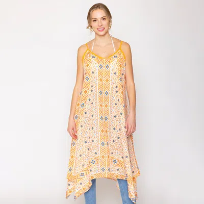 Truedames Abstract Print Sleeveless Maxi Dress In Animal Print
