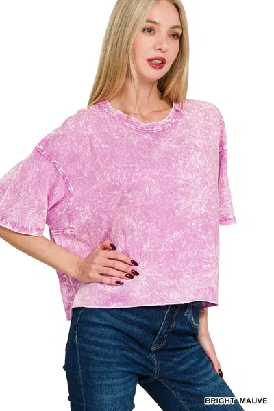 Truedames Acid Crinkle-washed Oversized T-shirt In Pink