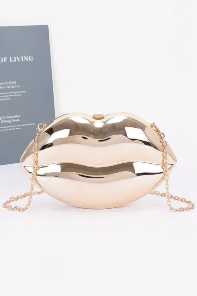 Truedames Acrylic Case Bag In Gold