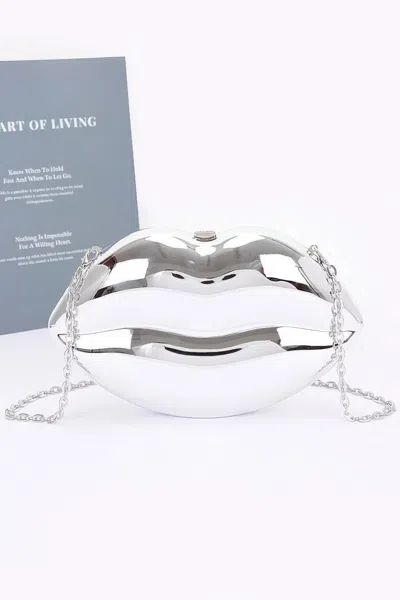 Truedames Acrylic Case Bag In Silver