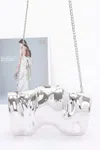Truedames Acrylic Case Bag In Silver