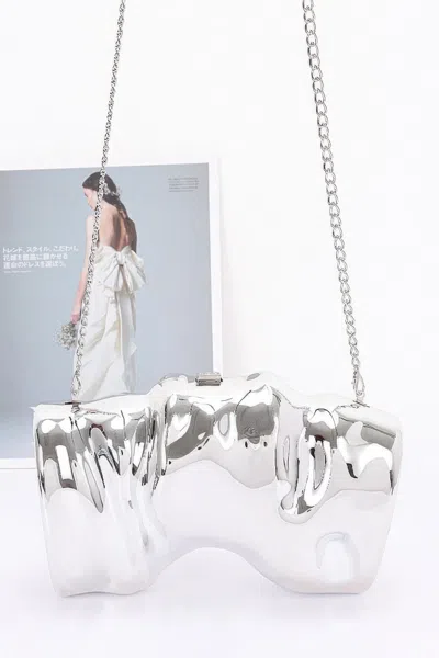 Truedames Acrylic Case Bag In Silver