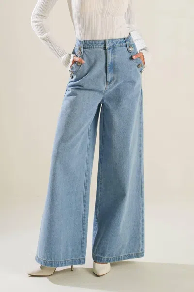 Truedames Adventure Awaits Denim Pants In Blue