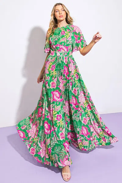 Truedames All Night Revival Woven Maxi Dress In Multi