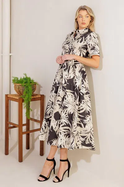Truedames All You Do Woven Midi Dress In Multi