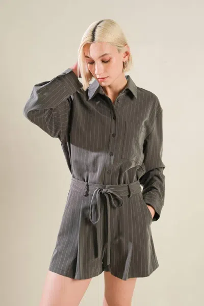 Truedames Am I Okay With Woven Romper In Pink