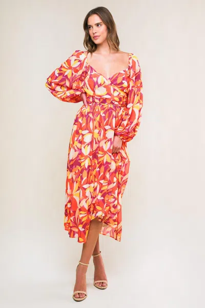 Truedames Amazing Evening Woven Midi Dress In Multi