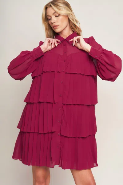Truedames An Absolute Treasure Woven Mini Dress In Pink