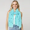 Truedames Anchor Patterned Scarf In Green