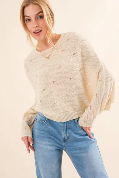 Truedames And The Why Dolman Sleeves Sweater In White