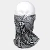 Truedames Animal Print Face Tube Mask / Scarf In Black