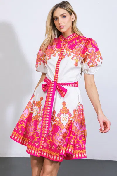 Truedames Attention Seeker Woven Mini Dress In Multi