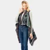 Truedames Aztec Pattern Button Vest In Gray