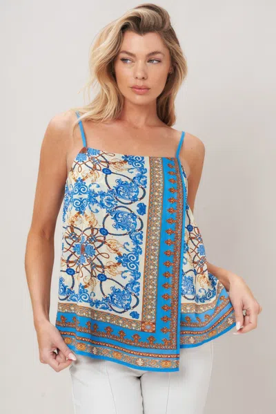 Truedames Azure Charm Woven Top In Multi
