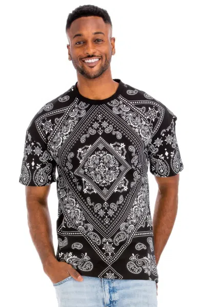 Truedames Bandana Print All Over T-shirt In Black