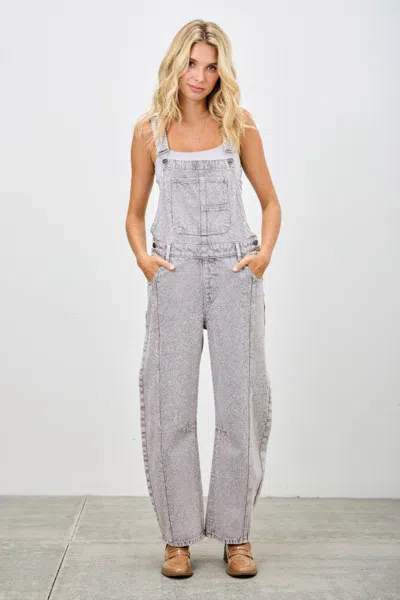 Truedames Barrel Overalls In Gray