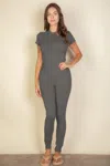 Truedames Basic Solid Leggings In Gray