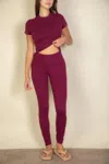 Truedames Basic Solid Leggings In Pink