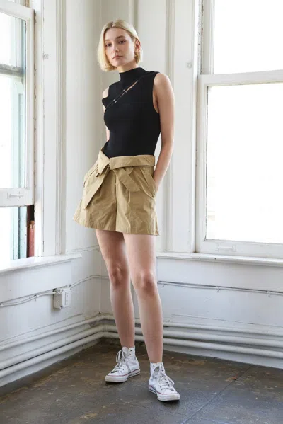 Truedames Beautiful Life Woven Shorts In Brown