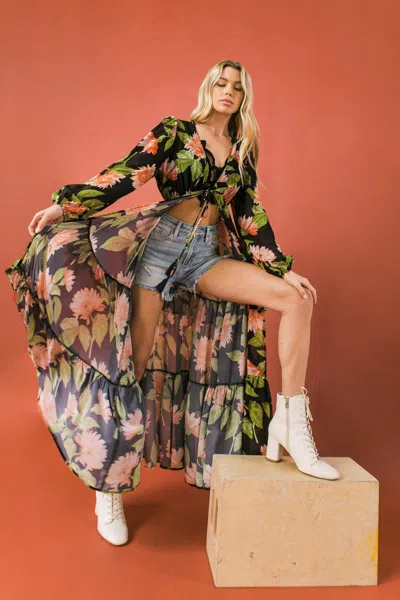 Truedames Bein With The Basics Woven Maxi Cover Up In Multi