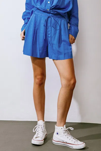 Truedames Better To Be Sweet Woven Shorts In Blue