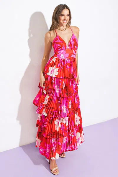 Truedames Beyond Amazing Woven Maxi Dress In Red