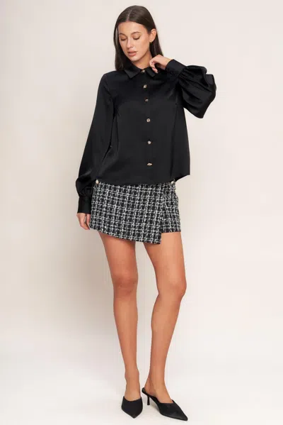 Truedames Black Orbit Woven Top