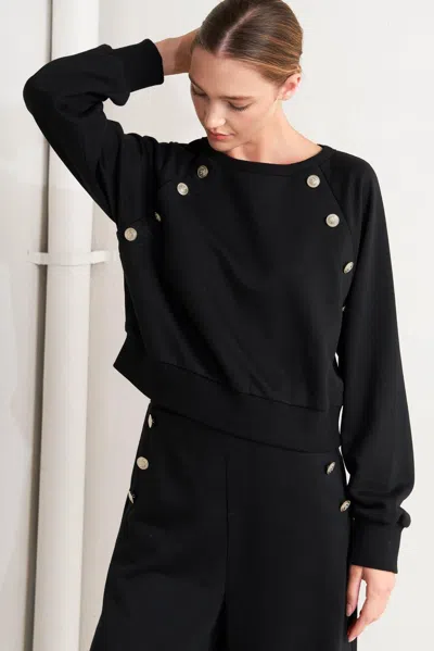 Truedames Black Regiment Woven Top