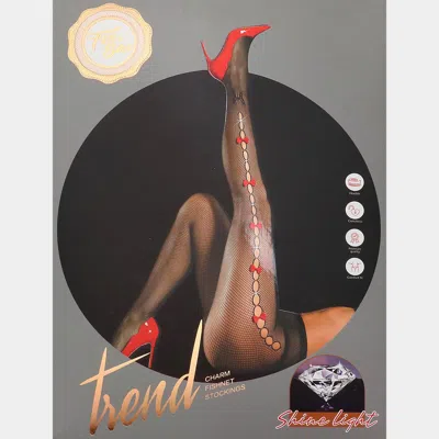 Truedames Bling Woman Charm Fishnet Pantyhose Tights In Multi