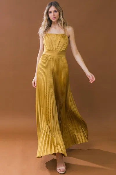 Truedames Blissful Love Woven Jumpsuit In Yellow
