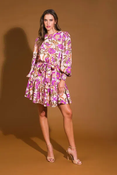 Truedames Blissful Strolls Woven Mini Dress In Multi