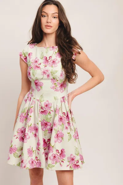 Truedames Blossom Babe Woven Mini Dress In Multi
