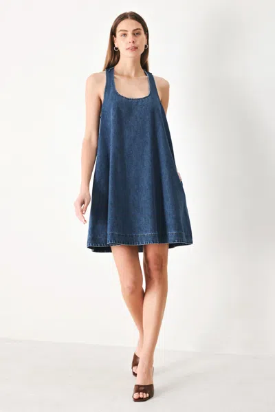 Truedames Blue Breeze Denim Mini Dress In Multi