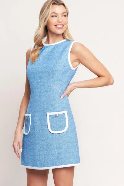 Truedames Blue Skies And Daydreams Woven Mini Dress