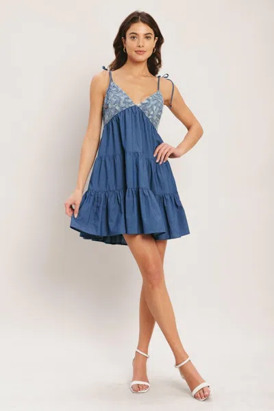 Truedames Bluebell Babydoll Woven Mini Dress
