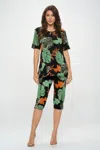 Truedames Bns Capri Pants Set In Multi