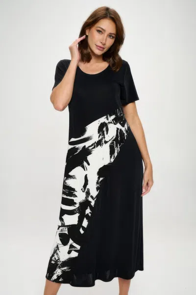 Truedames Bns Contrast Maxi Dress In Black
