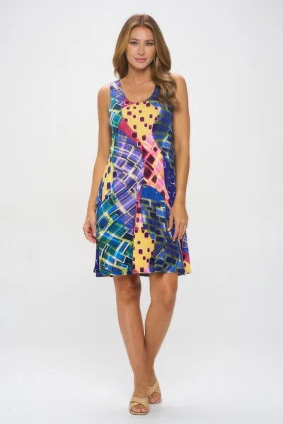 Truedames Bns Missy Tank Dress In Multi