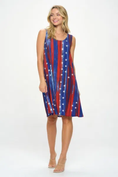 Truedames Bns Missy Tank Dress In Multi