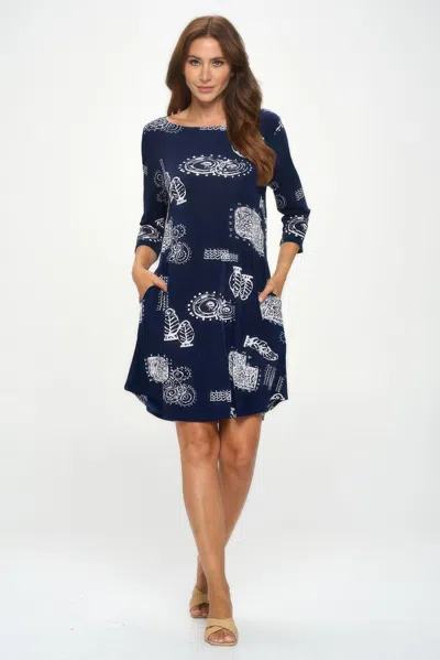 Truedames Bns Pocket Short Dress In Blue