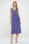 Truedames Bns Print Long Tank Dress In Multi