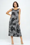 Truedames Bns Print Long Tank Dress In Multi