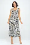 Truedames Bns Print Long Tank Dress In Multi