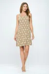 Truedames Bns Print Missy Tank Dress In Neutral