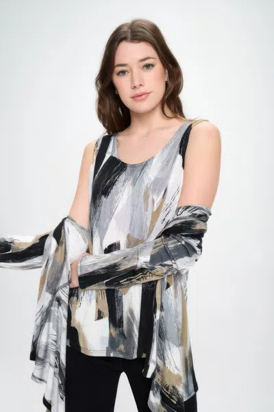 Truedames Bns Print Sleeveless Tank Top In Gray