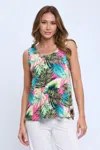 Truedames Bns Print Sleeveless Tank Top In Pink