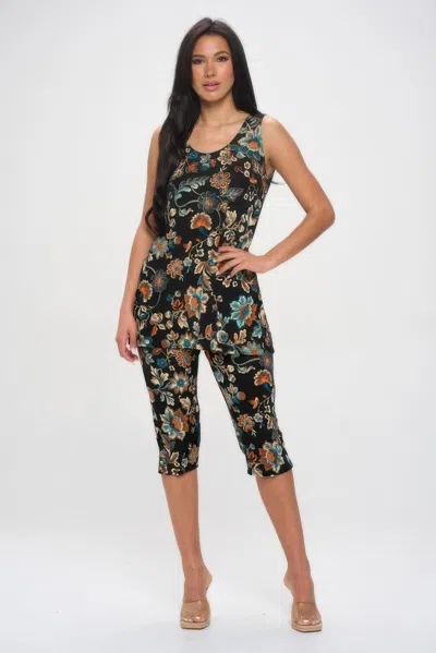 Truedames Bns Tank Capri Pants Set In Multi