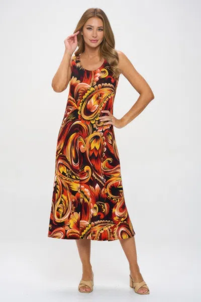 Truedames Bns Tank Long Dress In Multi